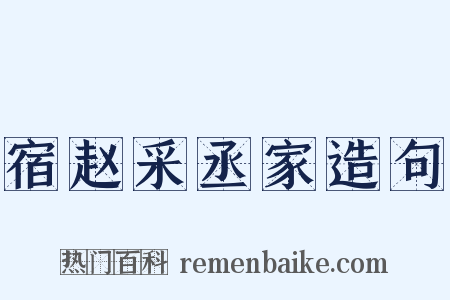 宿赵采丞家造句是什么意思的图片